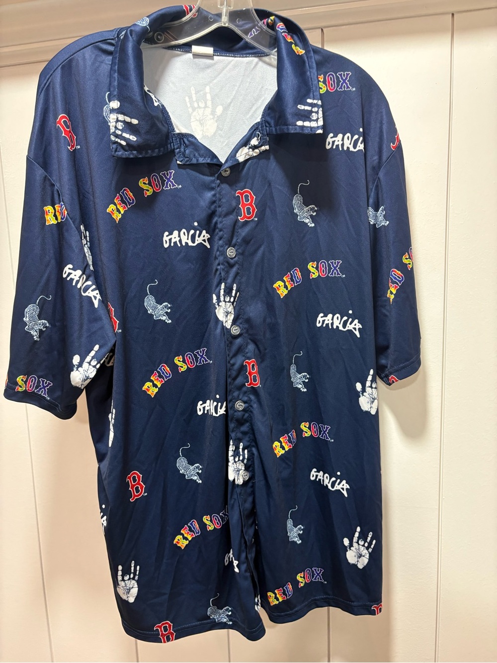 Boston Red Sox 2024 Jerry Garcia Grateful Dead Button Up Shirt Size XL